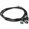 VGOL 2 Indicatori Di Direzione Per Motociclette DC 12V Luce Rossa E Verde Per ATV 90 125 150 200 E 300.