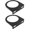 LT Easiyl 2 Pezzi 52mm Misuratore Di Foro Singolo Per Auto Misuratore Di Servizio Pannello Di Supporto Per Misuratore Per Auto Camion Barche Motociclette Nero