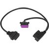 eMagTech 1 Pz Cavo Splitter OBDII Per Auto Cavo Adattatore Di Prolunga OBDII A 2 Vie Da 60cm Cavo Di Prolunga Splitter A 16 Pin Compatibile Con VW Compatibile Con Audi