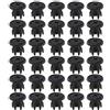 ECSiNG 30Pcs Clip Per Paraspruzzi Per Rivestimento Interno Del Passaruota Per Auto 7130702966 In Plastica Compatibile Con BMW Mini Cooper S One R50 R52 R53 Nero