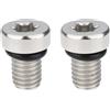 VGOL 2 Pezzi Indicatore Livello Olio Tappo Scarico Olio LR002908 Compatibile Con Freelander 2 2006-2014 Compatibile Con Evoque 2012-
