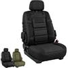 WEIWOGU Protezioni sedili auto stile militare, organizer coprisedile (#B) | Protezione per sedili auto ultra resistente con tasche portaoggetti, cuscino universale trapuntato rombi per lunghi viaggi