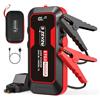 S ZEVZO ET03 4000 A Avviatore di emergenza per auto, batteria per motori diesel fino a 8,0 l a gas e 7,0 l, scatola di emergenza portatile da 12 V da 74 Wh con porte USB, display LCD, custodia e luce