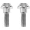 Be In Your Mind 2 Pezzi Bullone Di Ricambio Per Sella In Lega Di Titanio M6x15mm 92153-0489 Compatibile Con Kawasaki ZX10R 2006-2010 (Argento)
