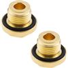 eMagTech 2 Pezzi Tappi Di Scarico Tappi Differenziali Set Di Tappi Di Scarico Olio Differenziale In Ottone Compatibile con Land Rover Discovery 2 Td5 E V8 FK0102