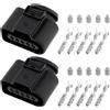 VGOL Kit Di Riparazione Auto A 5 Pin 2 Pezzi 8K0973705 Compatibile Con Volkswagen E Compatibile Con Audi.