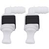 eMagTech 2 Pezzi Ugello Spruzzatore Acqua Per Lavavetri Connettori Per Tubi Dell'acqua 3B0955665C Compatibile Con Audi Volkswagen E Altri Modelli