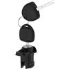 VGOL 1 Set Cilindro Cilindro Serratura Porta Conducente Anteriore Sinistro Con 2 Chiavi Parte Di Ricambio 172371096 Compatibile Con OPEL CORSA D 2006-2014