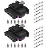 eMagTech 2 Pezzi Connettore A 6 Pin Per Fanale Posteriore Per Auto 61132359993 Compatibile Con BMW Serie 1 2 3 4 F20 F21 F22 F23 F28 M2 F30 F31 F32 F33 F36 Connettore Elettrico A 6 Pin