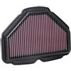 K&N Filtro Aria di ricambio compatibile con Honda Goldwing GL1800 2018- (HA-1818)