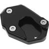 ECSiNG Cuscinetto Di Estensione Laterale Per Piede In Alluminio Per Moto Antiscivolo Piastra Allargamento Per Cavalletto Laterale Compatibile Con Kawasaki Z900 Z650 2017-2021 Z1000 SX 2010-2020 Nero