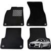 MTC Automotive Tappetini per Audi A6 C7 2011-2017 Avant/Sedan/Allroad Su misura, antiscivolo, battitacco in gomma rinforzata, bottoni di ancoraggio