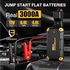 VTOMAN V6 Plus 3000A Jump Starter per 6.0L benzina e 4.0L Diesel 12V | Batteria per auto, 37 Wh, portatile, luce LED di emergenza, kit per esterni e guasti