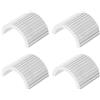 LT Easiyl 4 Pezzi In Lega Di Alluminio Manubrio Bicicletta Spessori Moto Manubrio Spacer Conversione Rondelle Conversione 28mm A 22mm Guarnizione Argento