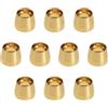 Be In Your Mind 10 Pezzi AN3 Inserto in Ottone Oliva Connettore Tubo AN3 Connettore in Ottone Oliva Raccordi in Ottone per Auto da Corsa Camion Modifiche Moto