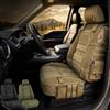 WEIWOGU Protezioni sedili auto stile militare, organizer coprisedile (#C) | Protezione per sedili auto ultra resistente con tasche portaoggetti, cuscino universale trapuntato rombi per lunghi viaggi