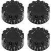 ECSiNG 4x Manopole Di Velocità Con Tacche Controllo Del Volume Della Chitarra Controllo Del Tono Per 244 Fine-Spline USA (imperiale) Potenziometri Split Shaft Compatibile Con Gibson 25,3x12,4x6 Mm