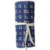 Laurchen, Astuccio avvolgibile per matite colorate, porta pennelli in canvas e cotone, ideale per viaggi, scuola, ufficio, arte 36 Blu