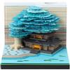 Generic Calendario 2027 con albero 3D, calendario 2027, blocco note 3D a strappo | Modello ad albero, calendario 2027 con calendario da 52 settimane, display da tavolo, pagine a strappo, blocco note