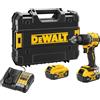 DEWALT DCD799P2T-QW - TRAPANO AVVITATORE CON PERCUSSIONE COMPATTO 2 VELOCITÀ XR 18V BRU