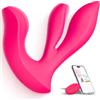 Fuzzyflavor Vibratoreper Donna, Ovetto Vibrante Donna Telecomando e APP, Vibratore Sexytoysys Coppia Sex Toys, Stimolatore Clitoride Femminile e Punto G, Impermeabile, Silenzioso