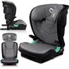 Lionelo Seggiolino auto Lionelo Neal 15-36 kg Protezioni laterali Isofix Etichettatura i-Size Schienale regolabile in 3 posizioni Protezione aggiuntiva per la testa Grigio