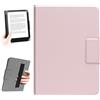 Merkloos Custodia universale HoYiXi per eReader da 6,8 pollici e 7 pollici. Compatibile con Kindle, Kobo, Paperwhite, Pocketbook, Tolino e altri eReader. Custodia con laccio elastico per e-reader da 6" - 7". Colore: rosa.