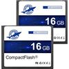 Merkloos Elzusha - Scheda di memoria Compact Flash da 16 GB, confezione da 2