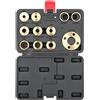 Merkloos Componenti per router - Guida per router - Kit di guide in ottone - 11 pezzi - Accessorio per router - Ideale per la lavorazione del legno