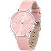 BUREI Orologio ultra sottile Demen minimalista orologio da polso Demen analogico giapponese al quarzo con cinturino in maglia in acciaio inox, regalo per le donne, bianco e oro