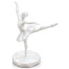 DRW Figura ballerina geometrica bianca perla, 16 x 13 x 20 cm | Realizzato in PLA, prodotto in Spagna