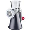 Westmark Tritacarne con 2 dischi perforati e inserto per impasto, Base a ventosa, Plastica/Acciaio inox, Frecher Fritz, Bianco/Grigio scuro/Rosso, 97042260