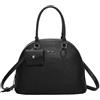 Mimi Mua BORSA A SPALLA CON 2 ZIP E BORSINA IN MINIATURA NERA