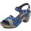 Jungla 7459 Batan Jeans Pop Camila Sandali per Donna in Pelle Blu con Tacco Alto