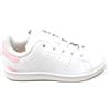 adidas Stan Smith IF1258,Scarpe da Tennis Bianche con Dettagli Rosa,Classiche in Pelle (Bianco e Rosa, Sistema Taglie Calzature EU, Adolescente, Numero, Media, 32)
