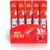 Ferrero Mon Chéri, Specialità al Cioccolato Fondente Ripieno al Liquore e Ciliegia | 15 confezioni da 5 praline, senza glutine, ideali per una pausa e come regalo