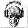 DIYthinker Regalo Skull Musica Auricolare Pazzo Modello Occhiali Panno Panno di Pulizia pulitore dello Schermo del Telefono 5pcs