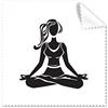 DIYthinker Ragazza di Yoga Mantenere Sano Gambe Incrociate dello Schermo del Telefono Sport Silhouette Occhiali Panno di Pulizia del Panno 5pcs Cleaner