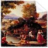 DIYthinker Pittura a Olio Occidentale Carattere Figura Albero Fiume Paesaggio Montagna Illustrazione Modello Occhiali Panno Panno di Pulizia dello Schermo del Telefono 5pcs Cleaner