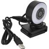 HAKIDZEL Webcam con Microfono 1080p USB 2.0, 5mp, Angolo 95° Nero | Installazione senza Driver, Base a Clip, Cavo 1, 5m, Luce Supplementare, per Lezioni e Videochiamate