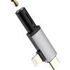 zoyuzan Adattatore USB C da Lightning a jack per cuffie da 3,5 mm (2 in 1) per Apple AUX cavo audio dongle per iPhone 16 15 14 Pro Max auricolare microfono splitter per iPad compatibile con accessori auto