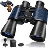 AGARELE Binocolo 20x50 per Adulti con Visione Notturna BAK4 Prism FMC Grande Vista | HD Binocolo Lente Compatta Impermeabile con Adattatore Smartphone per Bird Watching,Viaggi,Sport