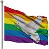 YYHCC Bandiera della pace, bandiera arcobaleno della pace, bandiera della pace, bandiera del pace (150 x 90 cm)