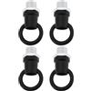 Create idea 4x Ganci Rotondi In Metallo M10 Per Lampadario Base Per Lampadario Retrò Per Installazione Lampadario Nero