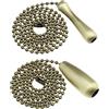 VGOL 2 Pezzi Catena Vintage Con Sfera In Rilievo Per Ventilatore Da Soffitto In Metallo Catena Con Interruttore Lampadina Catena Estensore Per Lampade Da Soffitto Ventilatori A Soffitto Lampade