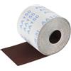 QWORK® Rotolo Carta Vetrata Grana 150 93mm x 10m - Base in Tessuto per Legno, Metallo & Vernice - Carta Abrasiva Corindone Marrone