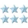 FBSHOP(TM) - Tiranti per cassetti in ceramica con stella marina nautica, per pomelli di armadietto da cucina, credenza, armadio, a tema spiaggia, oceano, confezione da 6 pezzi
