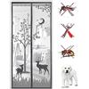 Hixingo Zanzariera Magnetica per Porte, Tenda Zanzariere Magnetiche per Porte Finestre Si Impedisce agli Insetti, Facile da Installare, per Terrazza Porte (100x220cm,Cervo grigio)