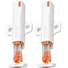 HOTTISELL Premi e Apri Magnetico Universale per Ante,Push Pull,Chiusura Magnetica A Pressione,chiusura a molla per armadio,Facile da Installare E Durevoli (2, Bianco)
