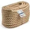 Seilwerk STANKE 5 m Corda di juta da 14 mm in fibra naturale intercciata
